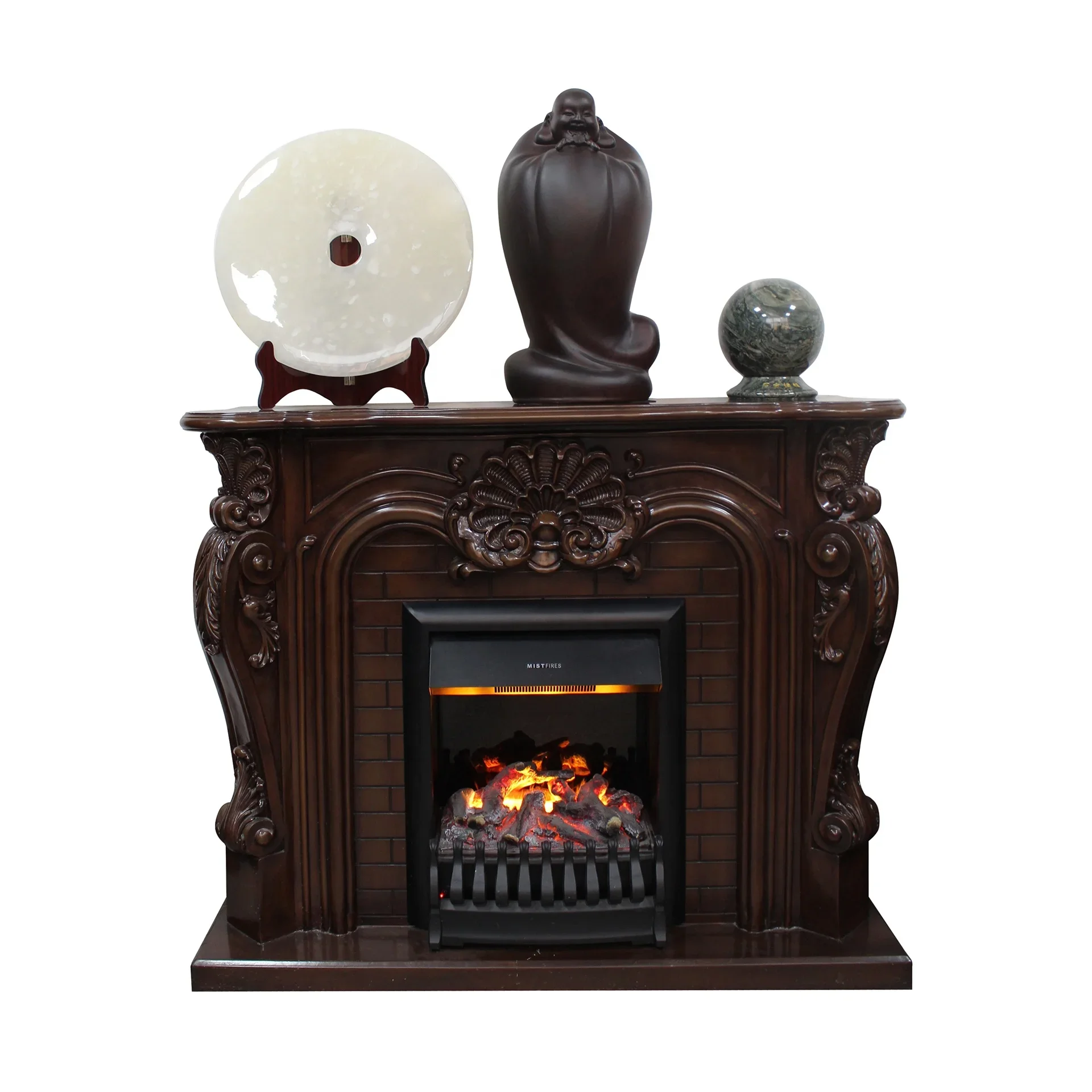 Water Vapor Fire Steam Fireplace Lnsert Firebox Vertical Design Steam Flame Effect With Heating Function