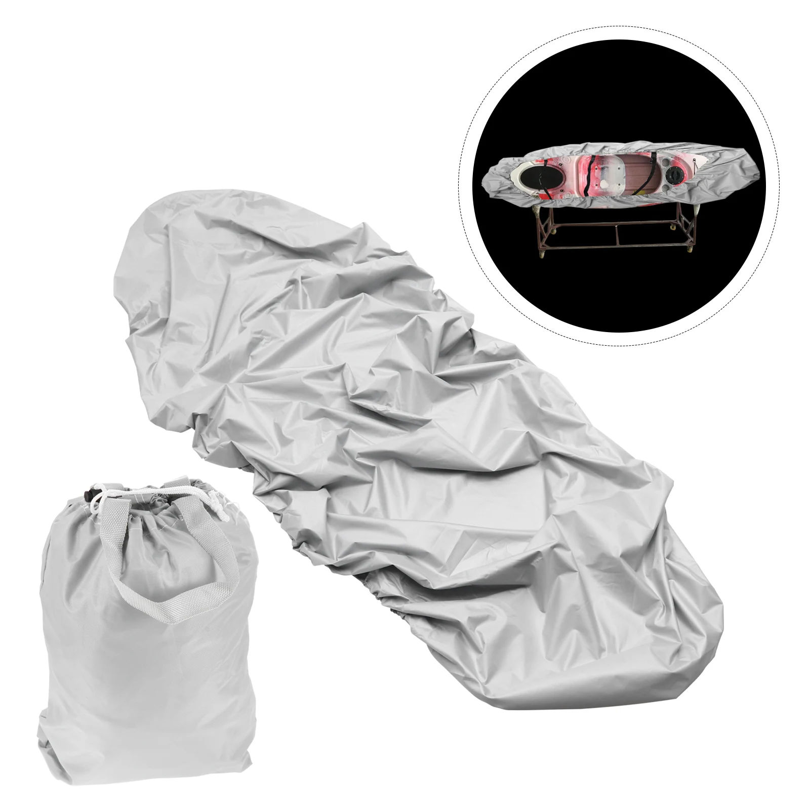 

1 set 1 Set Waterproof Oxford Cloth Uv Resistant Boat Protector Storage Fishing Protective For Kayak Canoe Waterproof For Kayak