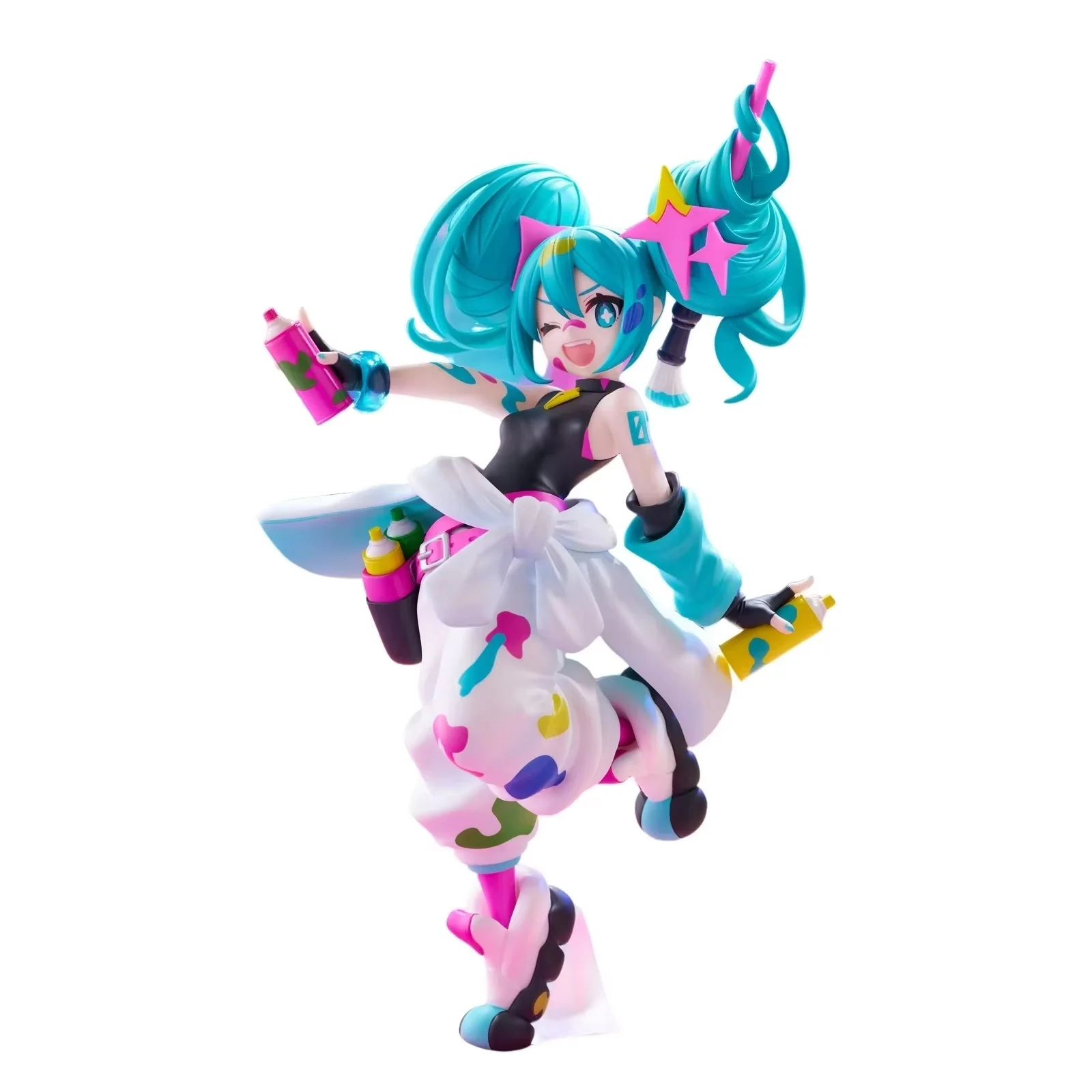 

Original FuRyu Trio-Try-iT Hatsune Miku Paint-Girl Anime Figure Toy PVC Model Collect Action Figurine Doll Gift Piapro Character