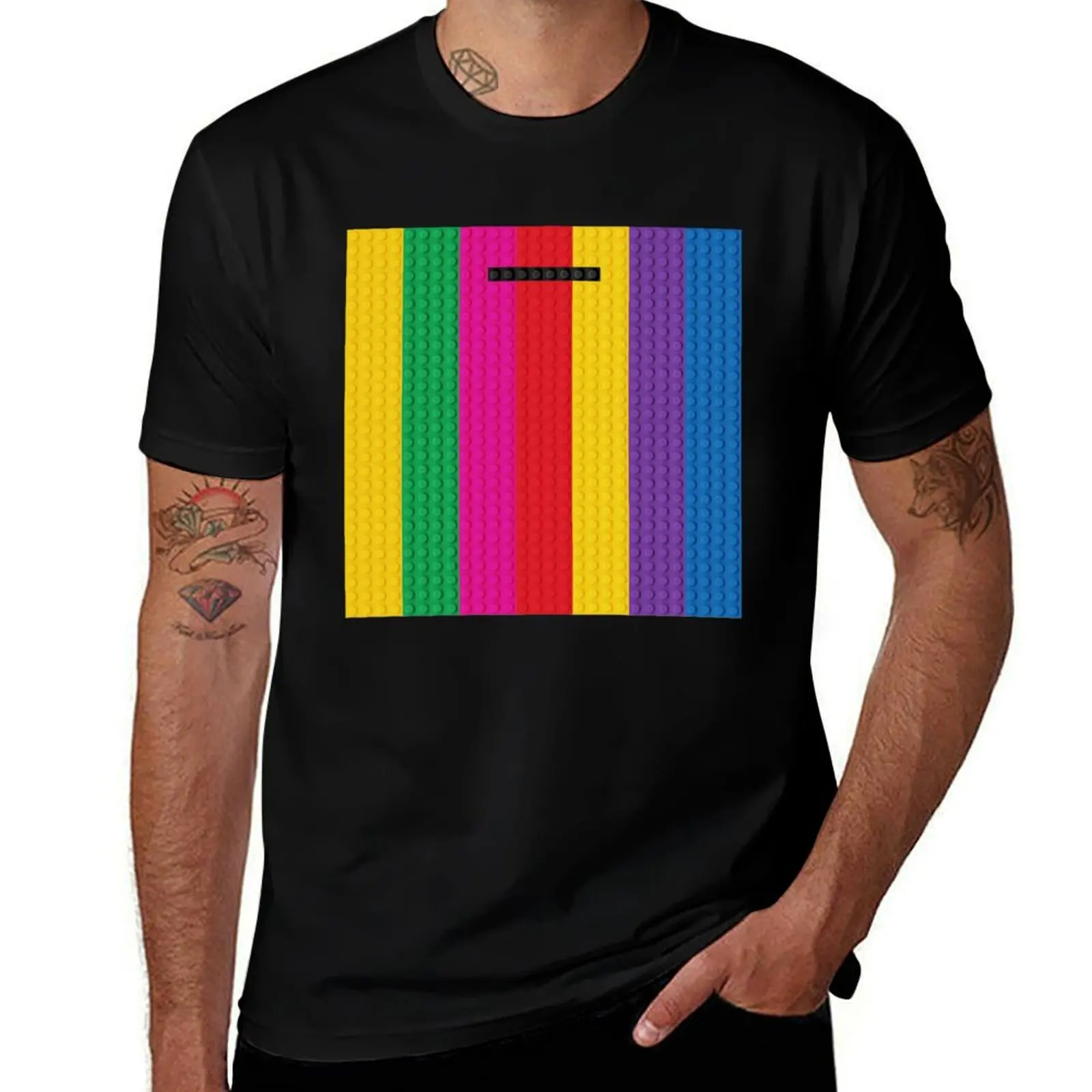 

Introspection bricks T-Shirt man t shirt luxury cotton t shirts high quality T-Shirt