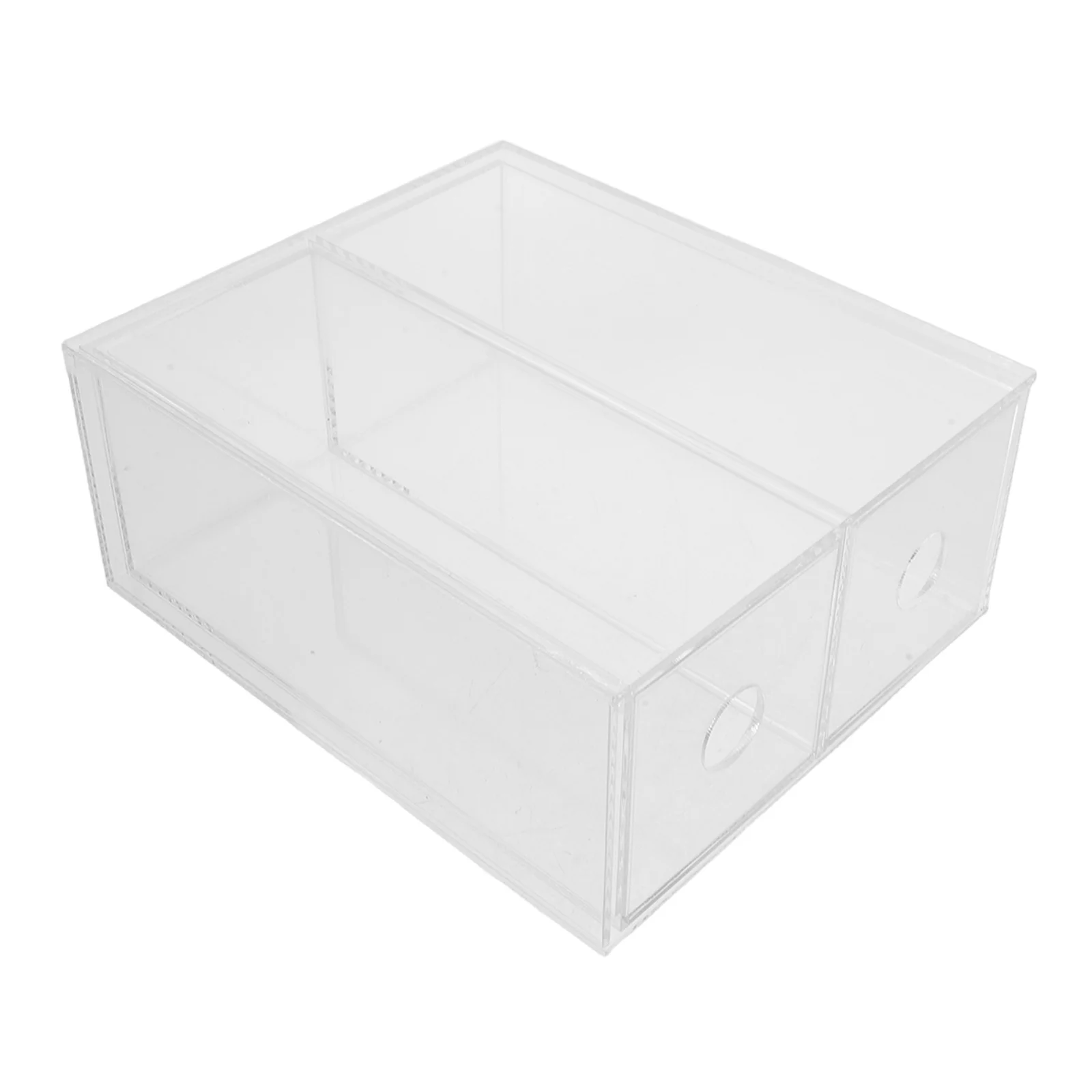 

6.80X5.86X2.91In Acrylic Display Case For Badge Pin Collection Transparent Storage Box Stackable Figure Organizer Desktop