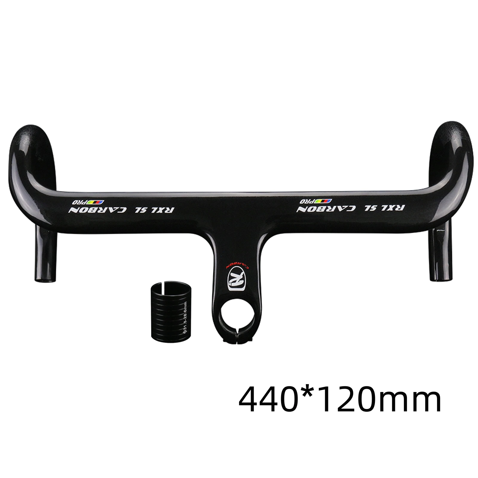 カーボンロードバイクハンドルバー 400-440mm 1-1/4インチ