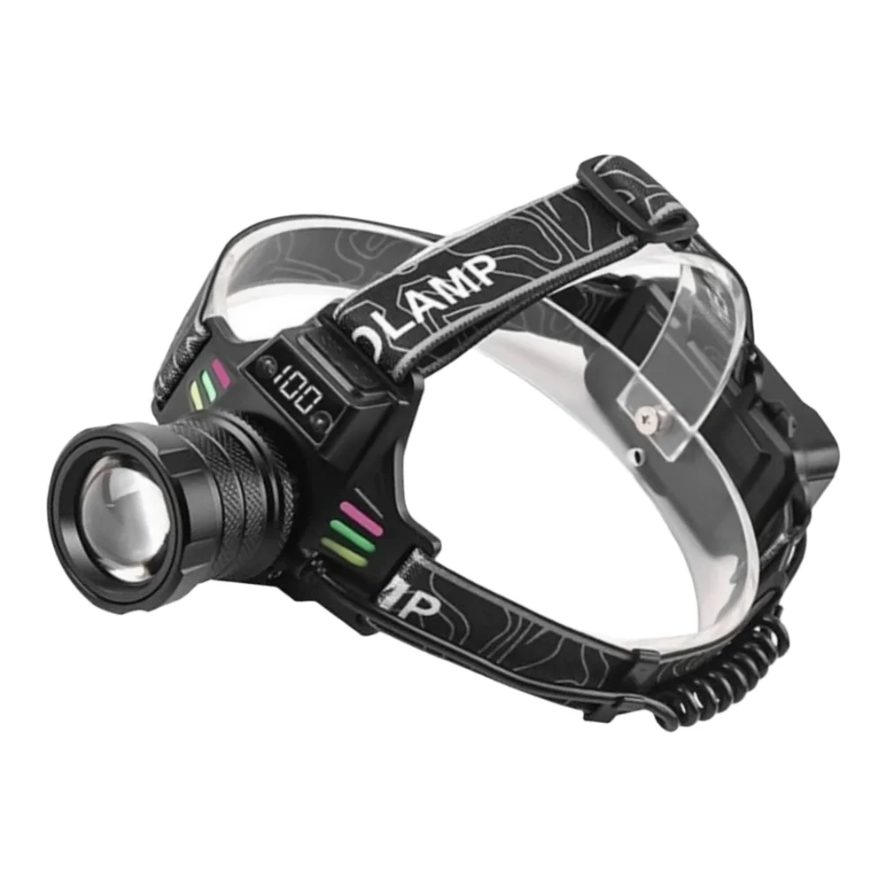 For Night Running Rechargeable Headlight For Harsh Environments 6.4*4.5cm Bright LED Headlight Harsh Weather Resistant