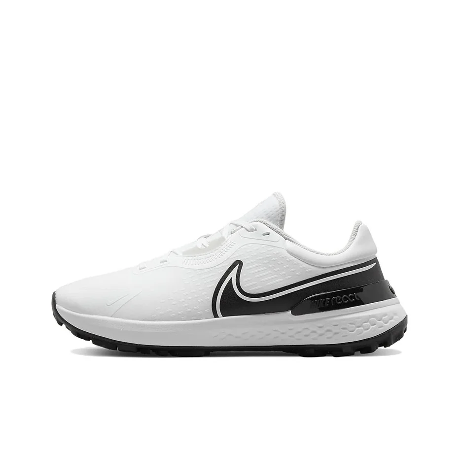 Zapatillas de golf Nike React Infinity Pro 2 para hombre, de caña baja, blancas/negras DM8449-115