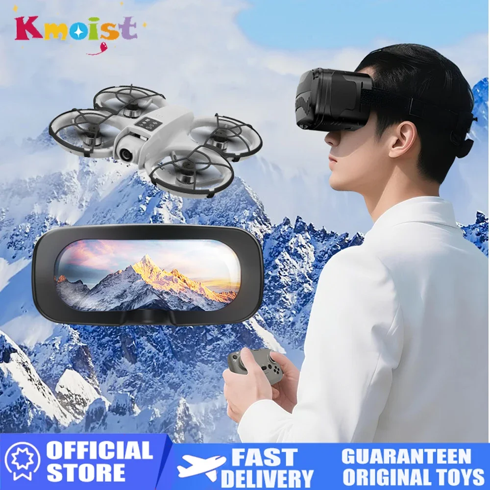 Mini RC Drone FPV Real-Time Video Transmission Camera Drone Quadcopter Obstacle Avoidance Features Toys Dron Plane Toys for Boys