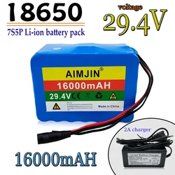 NEW 7S5P 24v 38Ah Battery Pack 250w 29.4V 38000mAh Lithium Ion Battery Pack For Wheelchair、Balanced vehicle , built-in BMS