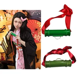 Anime Green Cosplay Prop Sealing Stick Cosplay Props Girls Halloween Bamboo Mouth Sticks for Halloween