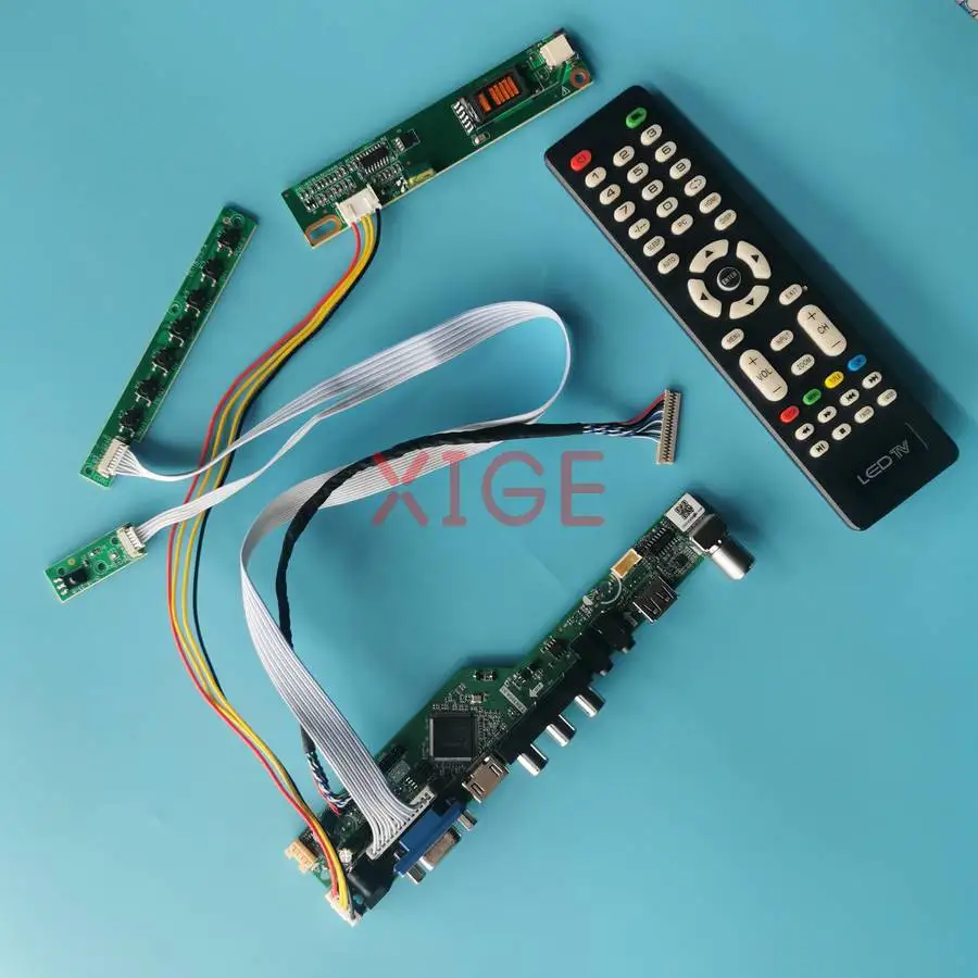 

Комплект для самостоятельной сборки платы контроллера экрана LP141X10 LP141XA LP141XB LP141X8 с USB+AV+VGA+HDMI, 20-контактный LVDS, 1024x768, 1-CCFL, 1024*768