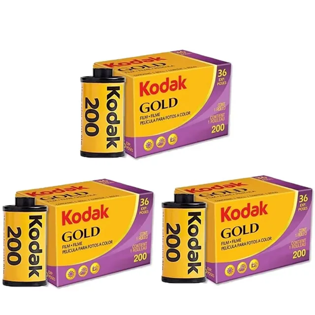 1 2 5 6 10 Rollen 36 opnamen per rol KODAK GOLD 200 35mm film voor KODAK M35 / M38/H35/F9/I60 filmcamera (Vervaldatum: 2027)