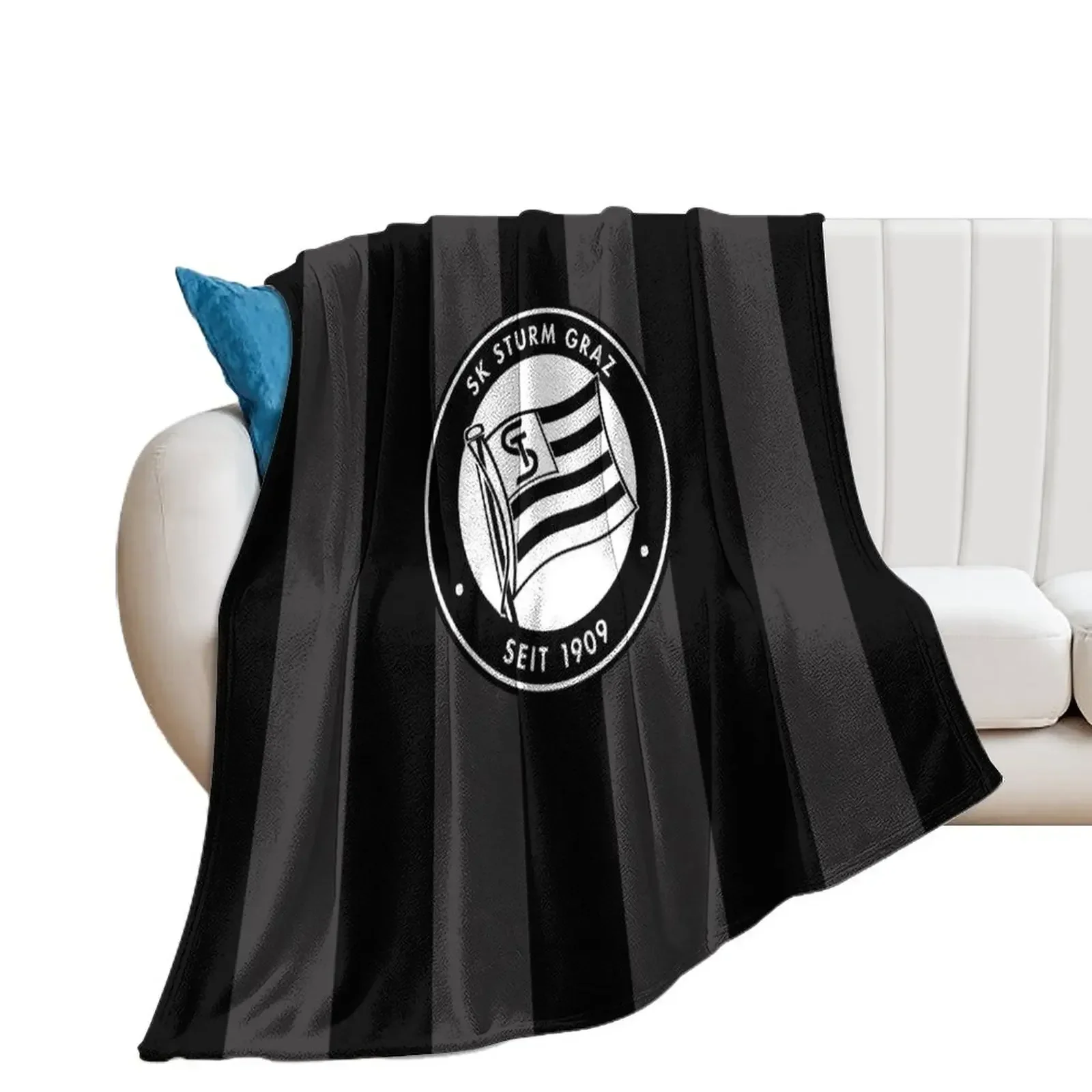 SK STURM GRAZ Inspired by 1997-1998 HOME kIt Throw Blanket Flannels Soft Plush Plaid christmas decoration Hair Blankets