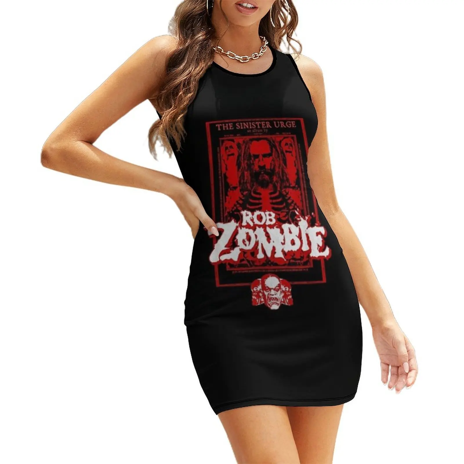 

RobZombies - Sinister Urge Movie Sleeveless Sundress Dresses for wedding party dress for woman luxury woman evening dress