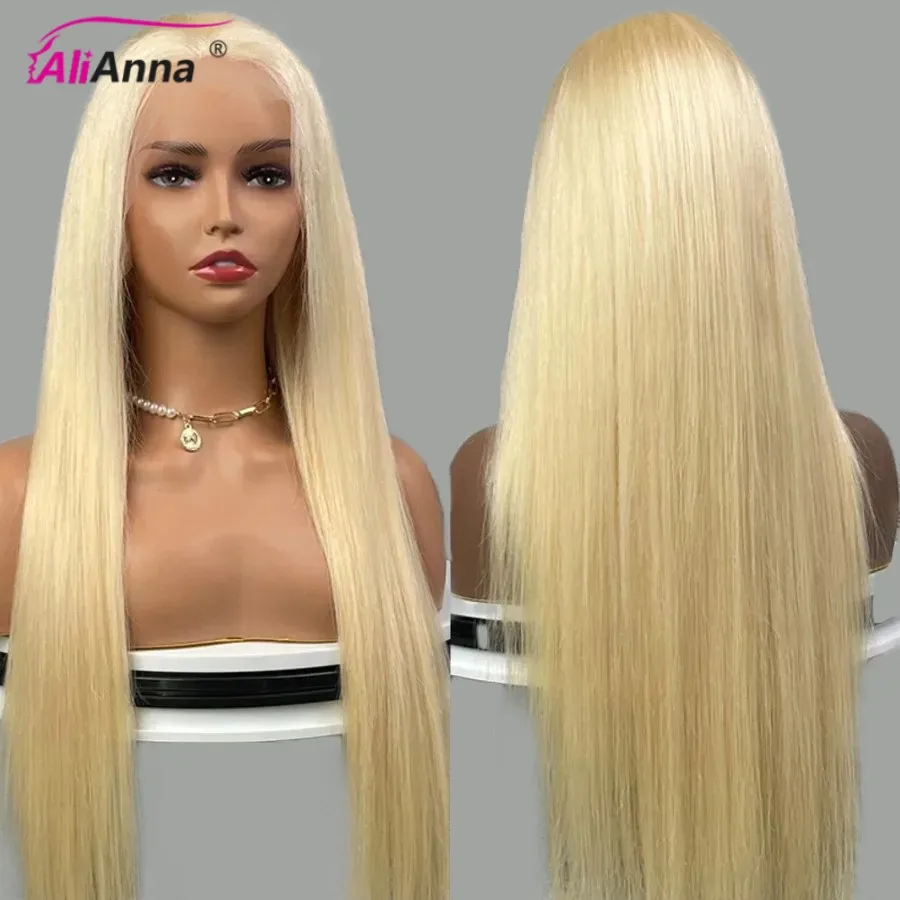 613 Blonde Lace Front Wig Human Hair 13x4 Transparent HD Colored Human Hair Wigs Brazilian Straight Human Hair Lace Frontal Wig