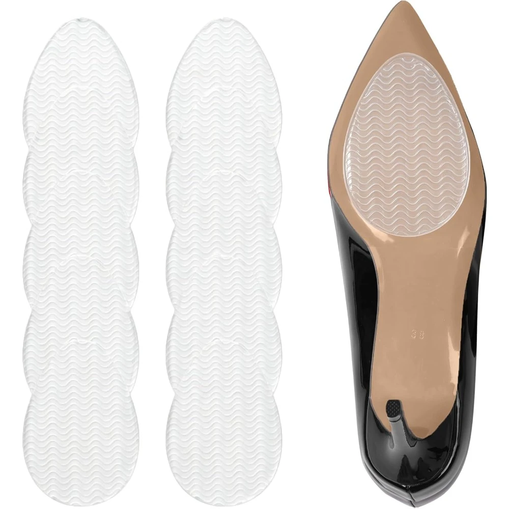 Non-Slip Wear-Resistant Shoes Mat Stickers Self-Adhesive Sole Protector High Heels Forefoot Sticker Silicone Rubber Soles Pads