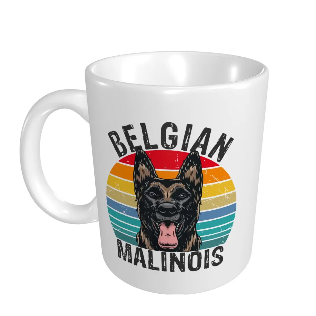 Mark Cup Mug Belgian Malinois Dog Coffee Mugs Tea Milk Water Cup Travel Mugs Office Home