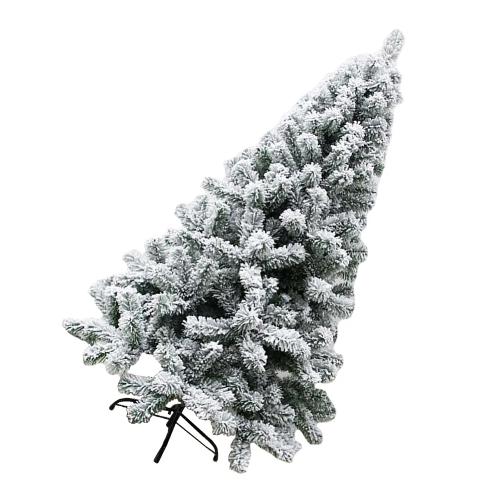 

Artificial Flocked Christmas Tree 7Ft Tall Premium Reusable Eco-Friendly Indoor Outdoor Xmas Decor For Home Living Room Kitchen