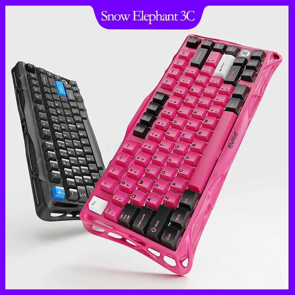 Bone Worm N75 Mechanical Keyboard Triple-Mode Customizable Wireless Bluetooth Wired RGB Gaming Office Universal Keyboard