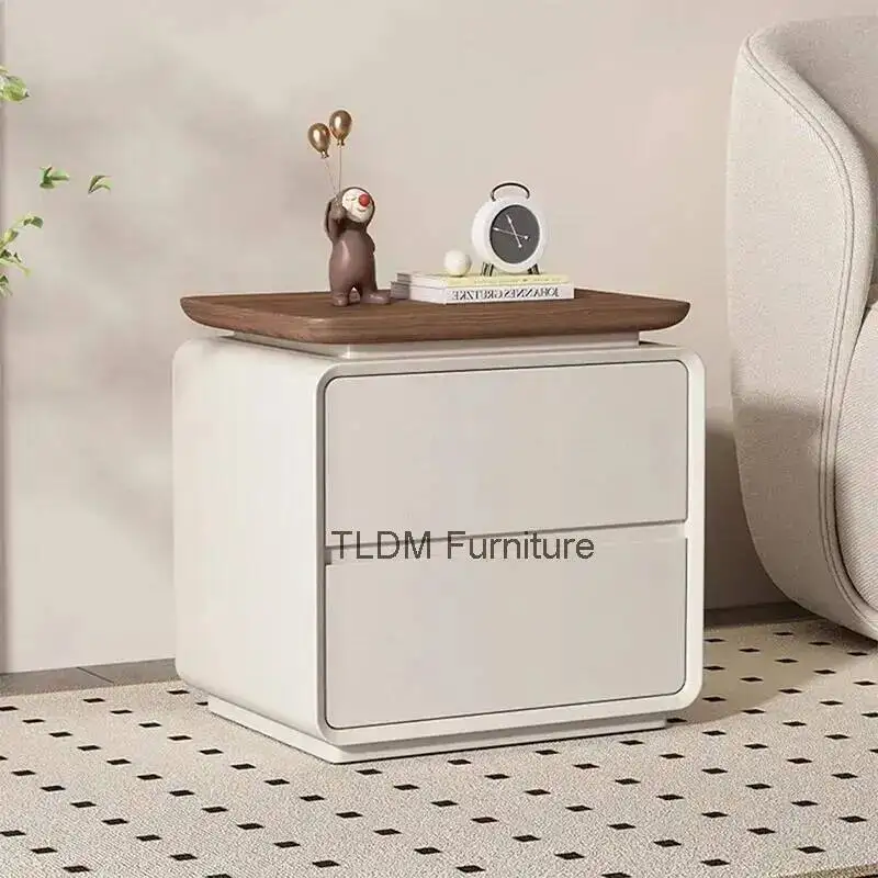 Furnitures European High-end Cozy Feeling Nightstand Fine Bedside Classic Tables Versatile Trendy Beauty Szafka Nocna Bedroom