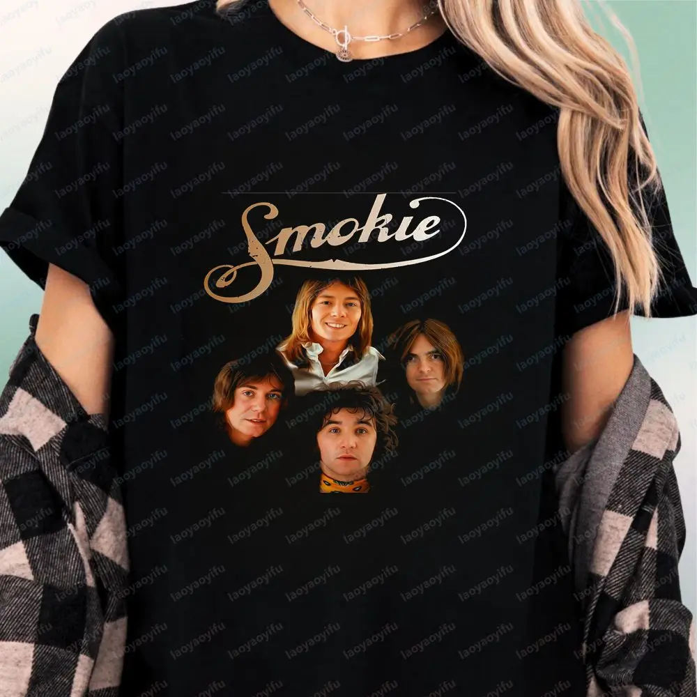 Smokie - Floral Loose Top - Gender-neutral Trendy Short-Sleeved T-Shirt Suitable for Both Men and Women - Large Size