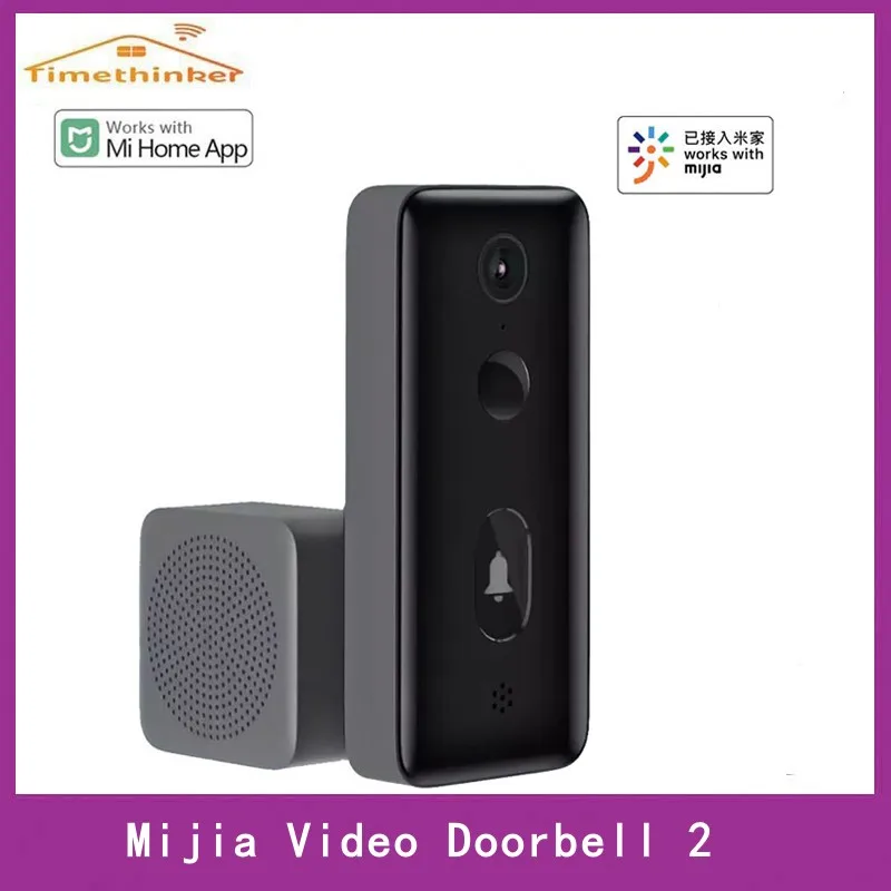 For Xiaomi Home Video Doorbell 2 Wifi Doorbell Intelligent Ai Recognition 3Days Cloud Storage Voice Change Dialogue Night Vision