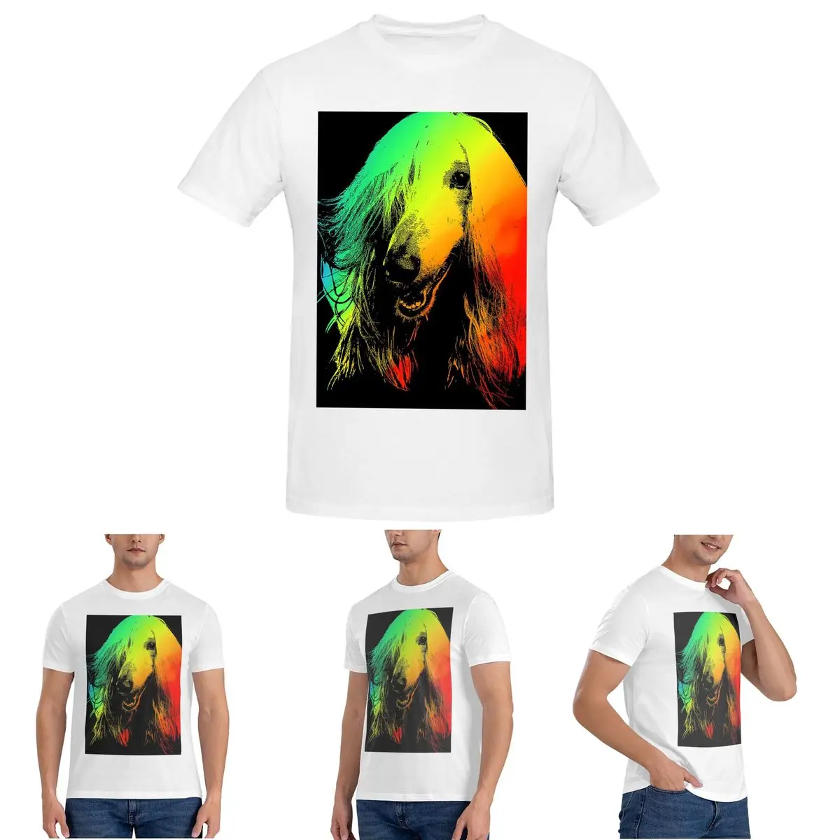 

AFGHAN HOUND Lover Подарки Футболка для мужчин Хлопковые футболки больших размеров Мужская летняя одежда с короткими рукавами и круглым вырезом Топы S-6XL