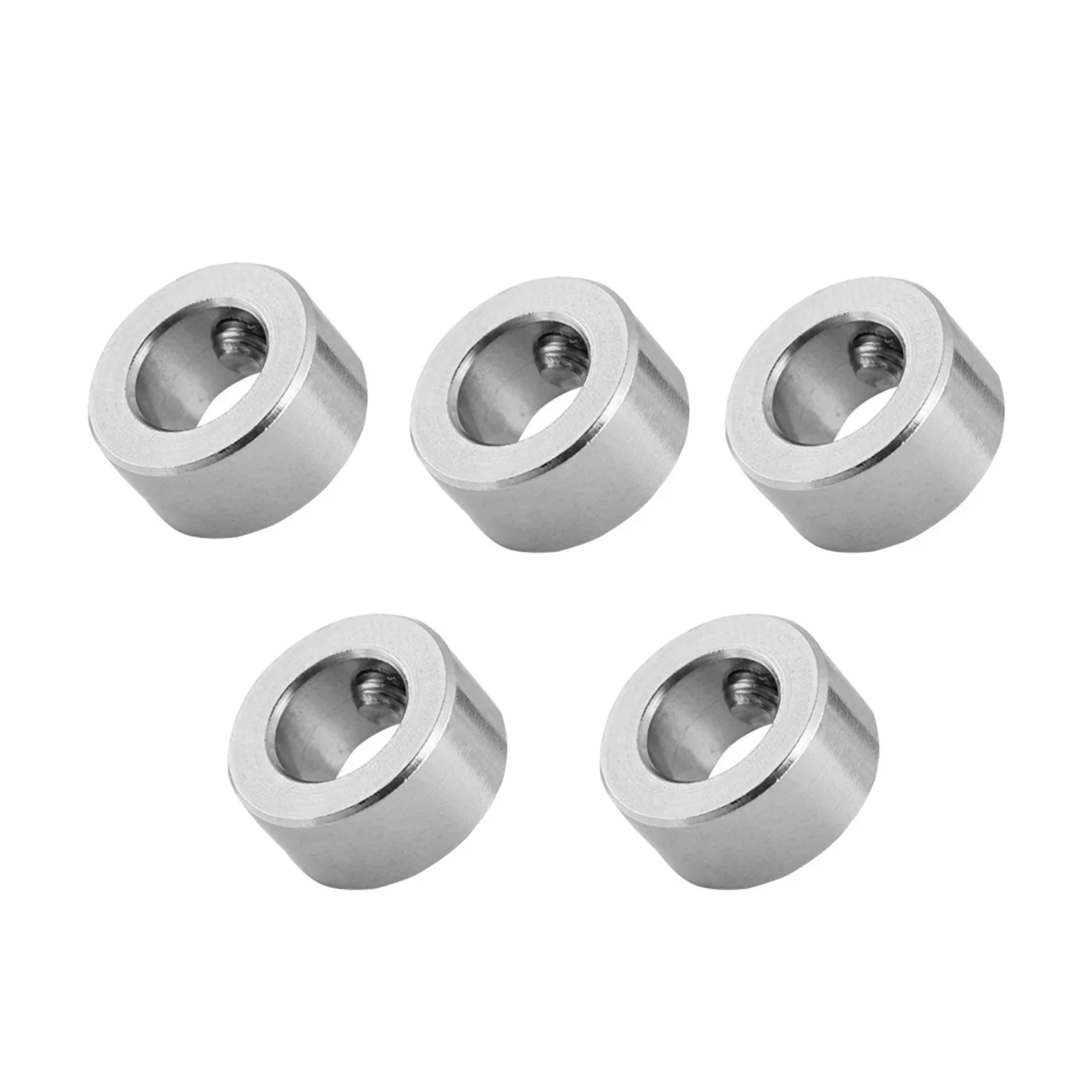 5 Pcs 8mm Shaft Lock Collar T8 Lead Screw Lock Ring Nickle Plated Iron Isolation for 3D Printer