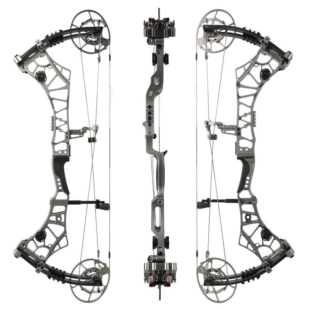 

40-70lbs Compound Bow 29.5" Right Hand Archery Composite Bow CNC Aluminium Riser Cam IBO 356fps Target Shooting Hunting Bow