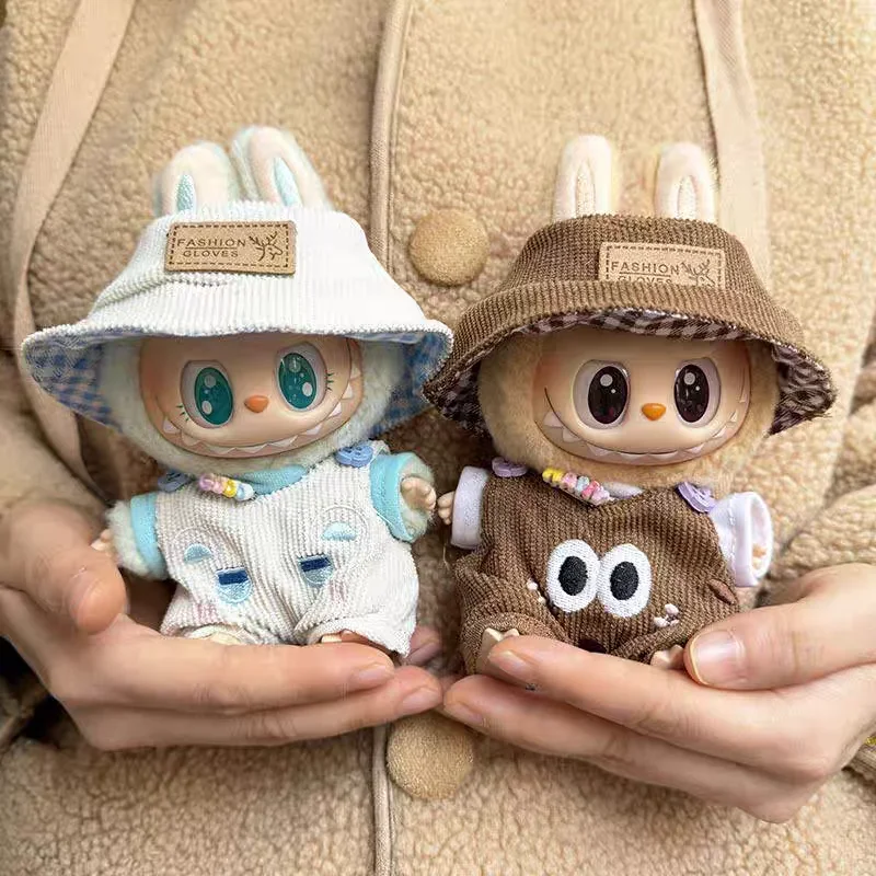 

Labubu Clothes V1/V2 Plush Doll Pendant Cartoon Jumpsuit Three Piece Set Cool & cute Outfit Accessories Ropa Labubu