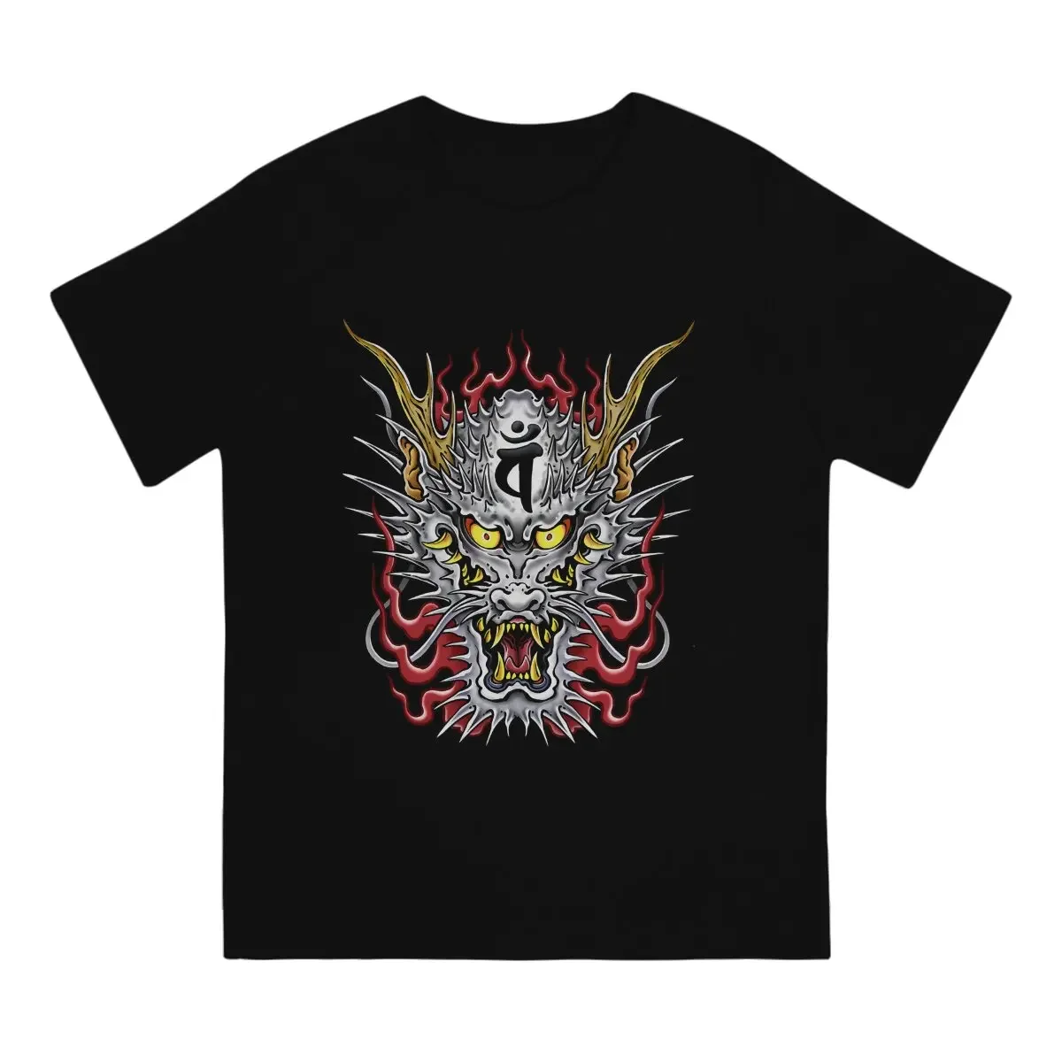 Kiryu Dragon Classic T-Shirt for Men Yakuza Kiwami Dragon Fun 100% Cotton Tees Crewneck Short Sleeve T Shirts Graphic Printed