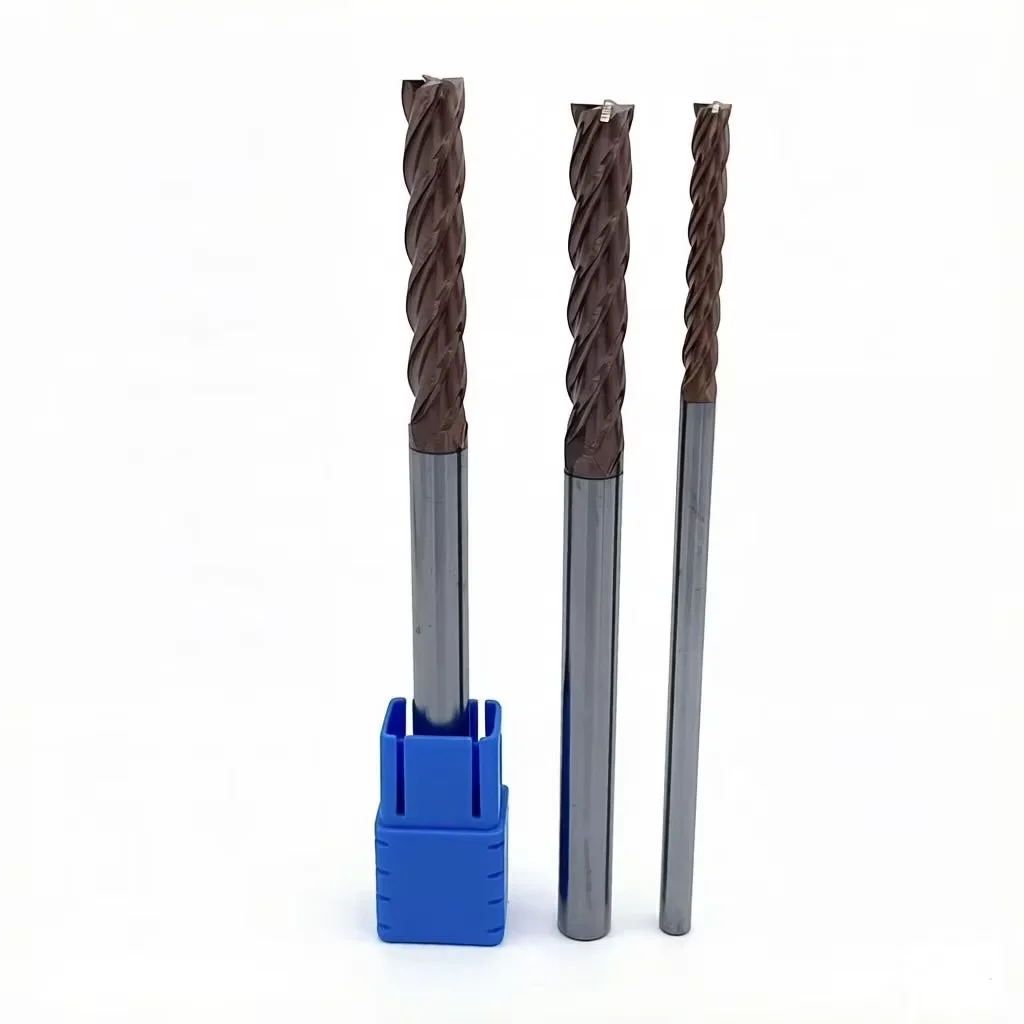 LIYU Lange Länge 75 mm 100 mm 120 mm 150 mm 200 mm 250 mm D6 Schaft 6 mm 4 mm Durchmesser 6 mm-12 mm Hartmetall-Schaftfräser – Detail 3