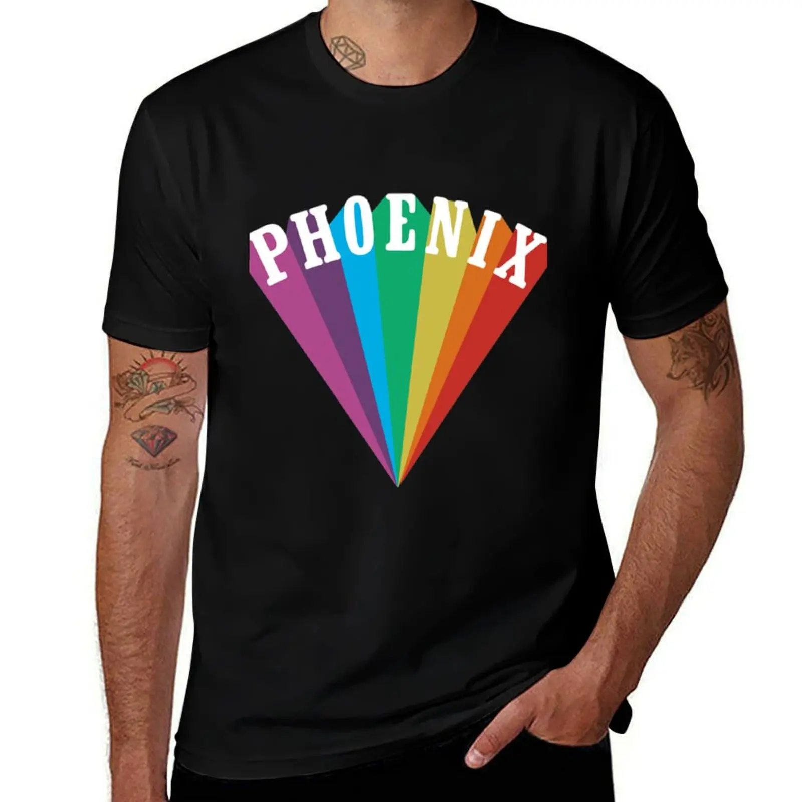 

Phoenix Rainbow 2.0 Classic . Es T-Shirt t shirt man plain man tshirt men t shirt cotton 100% T-Shirt