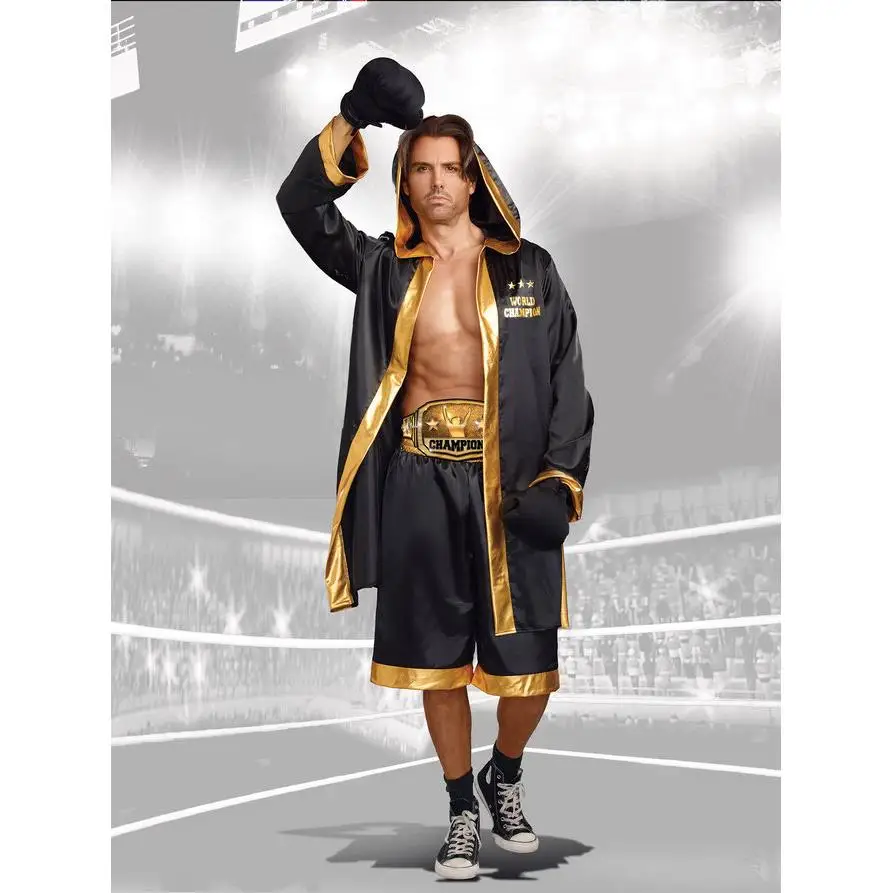 207 New Couple Boxing Athlete Role-plang Clothes Men's Women's loween Costume Nightclub DS Suit National Stage Costume