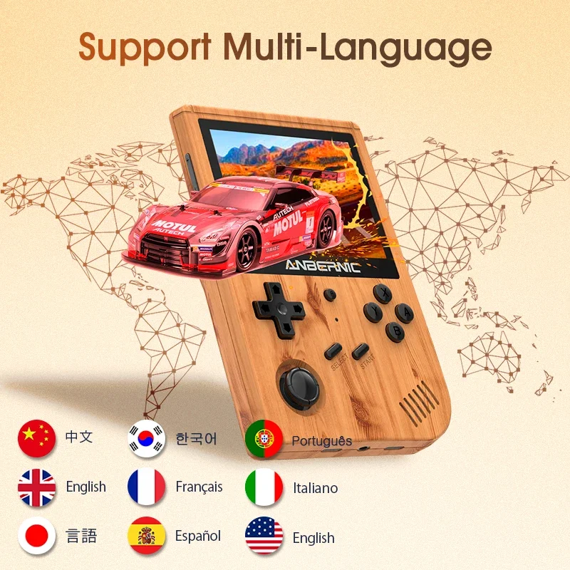 ANBERNIC RG351V Retro Chơi Game Cầm Tay Màn Hình IPS 3.5 INCH Mã Nguồn Mở Hệ Thống Linux Video Chơi Game Dành Cho NDS GBA chơi Game