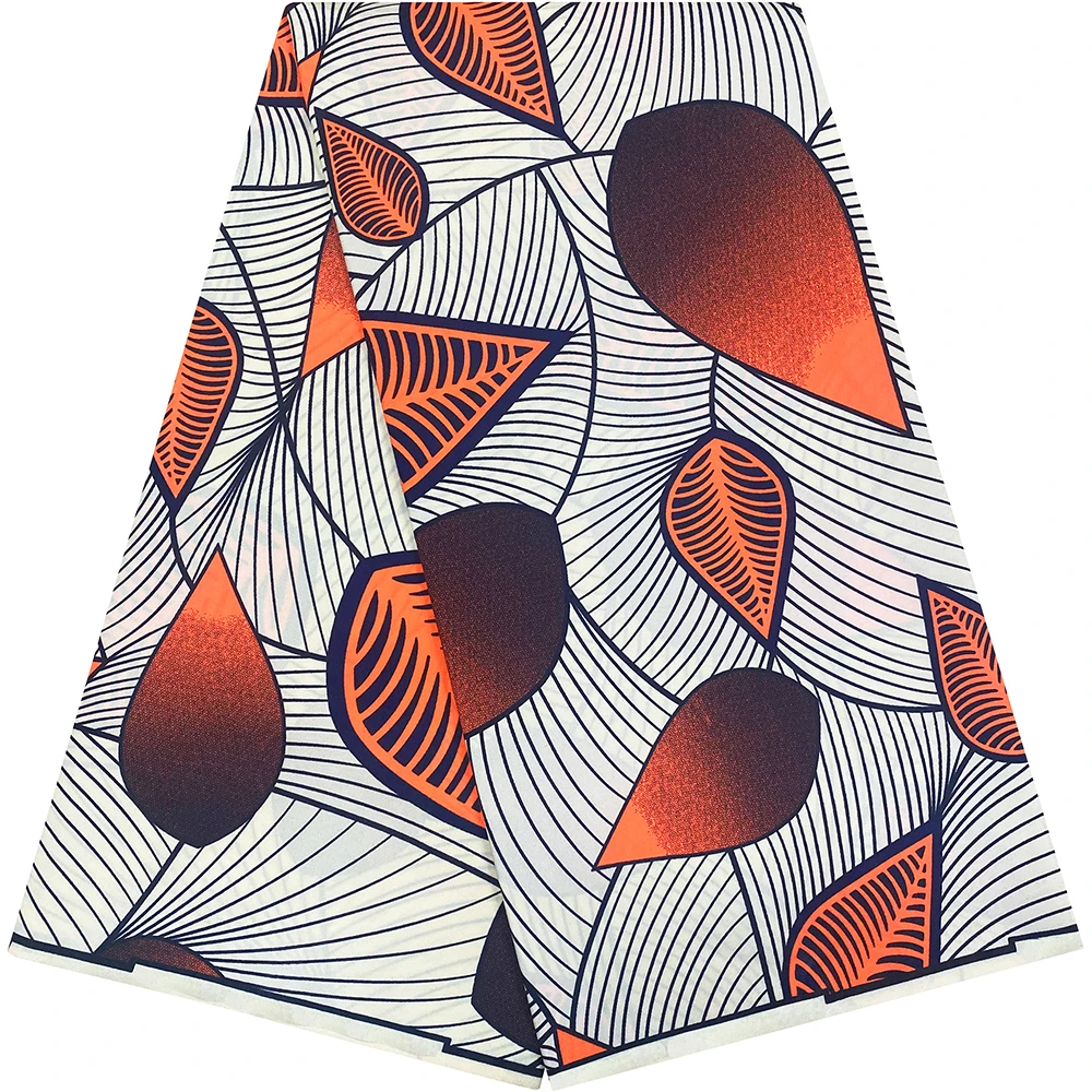 

Лидер продаж, 6-ярдовая восковая ткань Анкара, высококачественная африканская ткань с восковым принтом для женской одежды ручной работы «сделай сам»