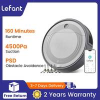 Lefant M310 Robot Vacuum Cleaner 4500PA Powerful Suction 180 Minutes,App/Alexa Control Ideal for Pet Hair and Hard Floors