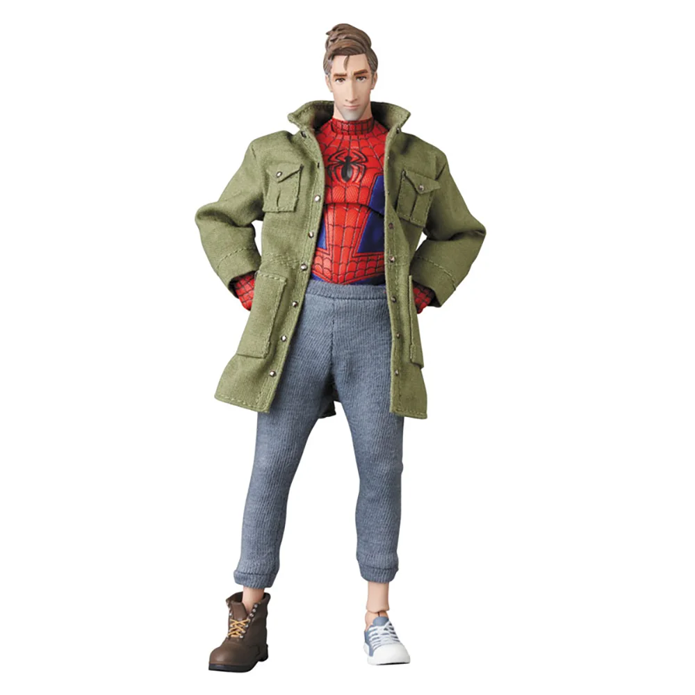 In-Stock Original Medicom Toy No.235 MAFEX SPIDER-MAN (Peter B. Parker) (RENEWAL Ver.) 16cm Collectible Anime Figure Model Gifts