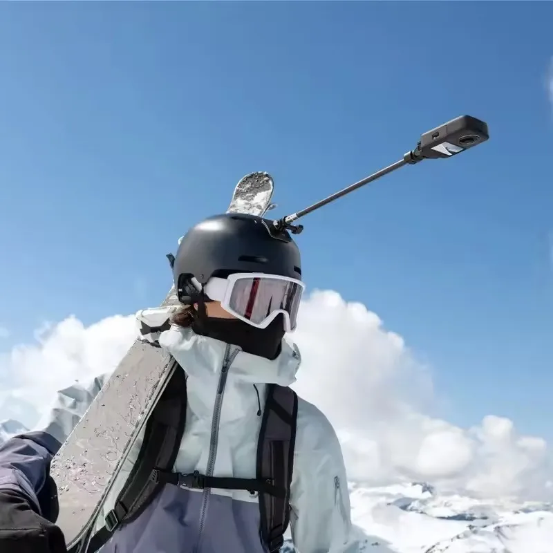 طقم تركيب خوذة Osmo الأصلية ذات الطابع الثالث، قاعدة منحنية تناسب الخوذات بشكل آمن وعصي بقوة لكاميرا DJI Osmo 360