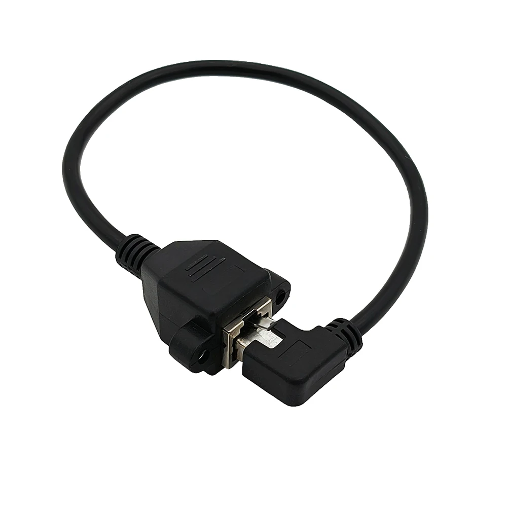 30 سنتيمتر RJ45 ذكر الزاوية اليمنى/اليسرى إلى RJ45 أنثى لوحة جبل إيثرنت LAN شبكة تمديد كابل محول #6