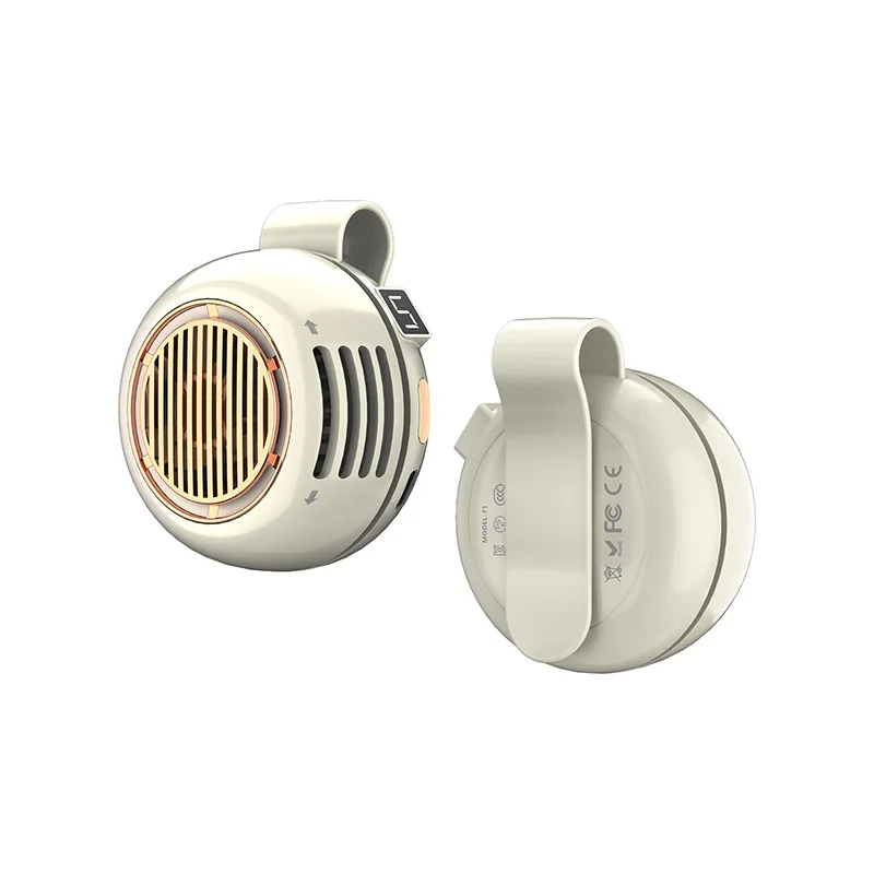 Portable Small Cyclone Portable Buckle Small Fan Mini Waist Hanging Handheld Portable Bladeless Clip Fan