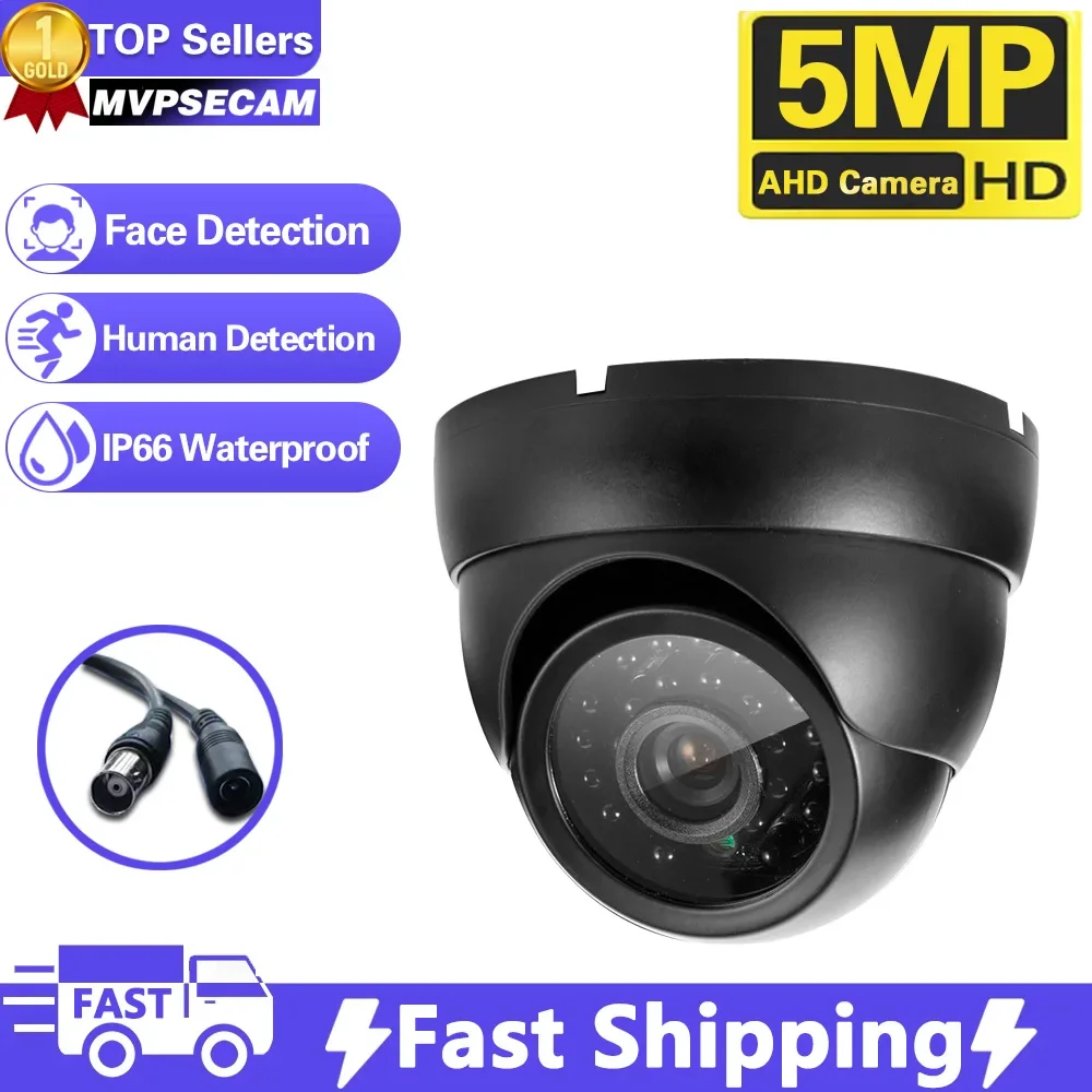 Face Detection CCTV Analog Dome Camera Outdoor AHD Security Camera HD 5MP Night Vision Video Surveillance System Kit 1080P XMEYE