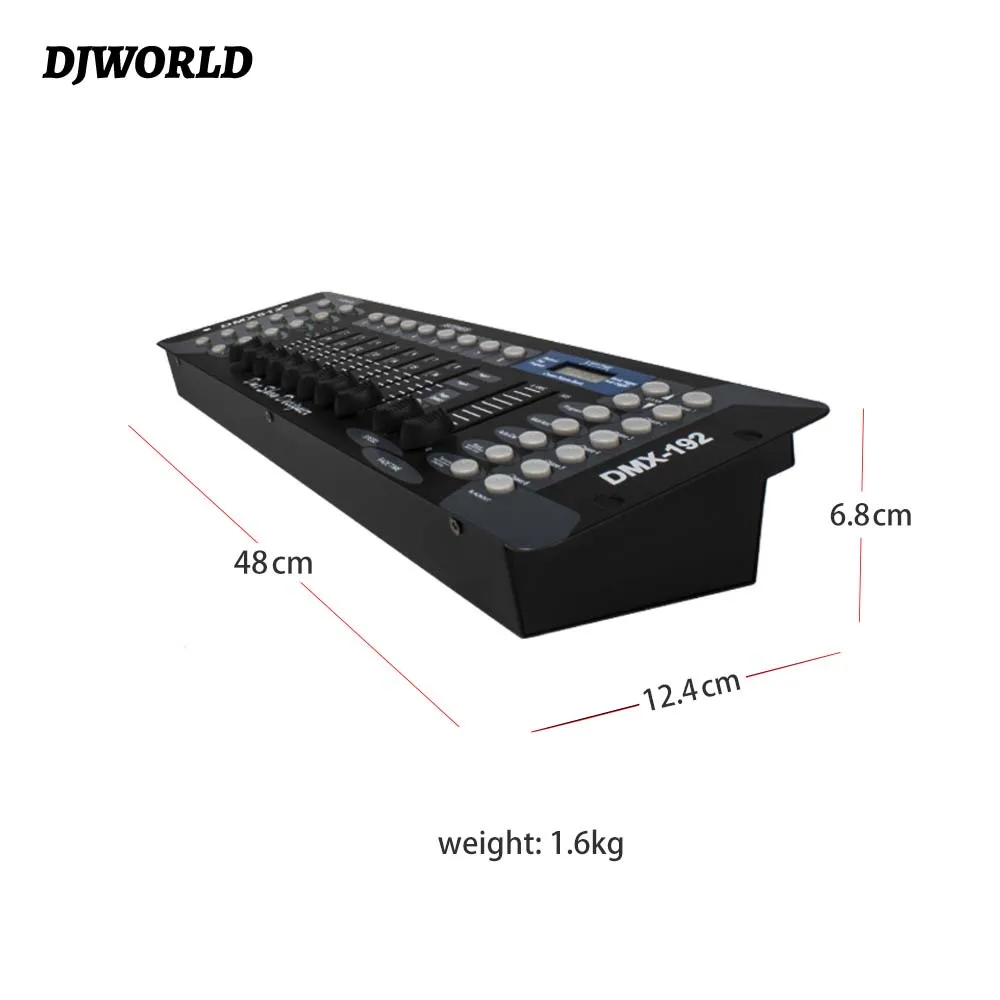 Controlador DMX 192 de 2 piezas para iluminación de escenario, equipo profesional para DJ con cabezal móvil, 192 canales, DMX512