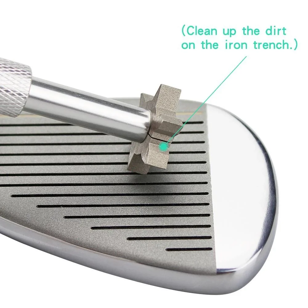 Golf Groove Tool Golf Iron Wedge Club Groove Sander Golf Club Cleaning Tool V U Blade 3 Color Golf Accessories