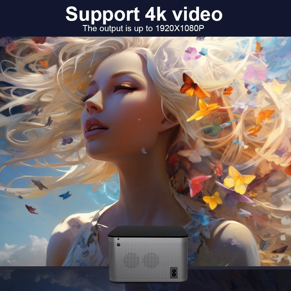 Magcubic Echter 1080P Native HY350 Autofokus Android 11 4K Wifi6 580ANSI H713 2+32G Sprachsteuerung BT5.0 Heimkino-Projektor – Detail 7