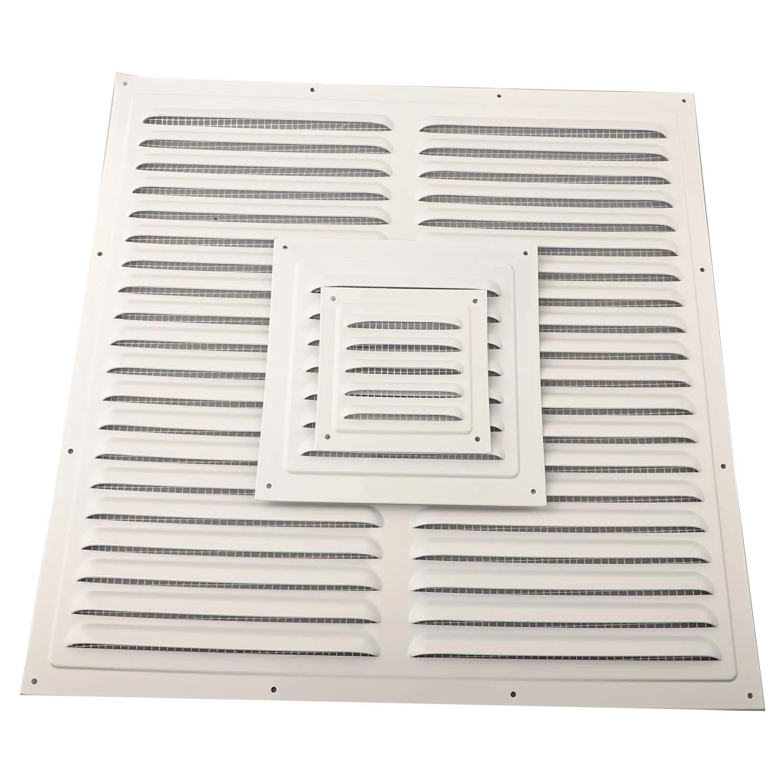 Square Aluminum Vent Cover For Soffit Ventilation With Mesh To Maintain Airflow In Residential Commercial Areas