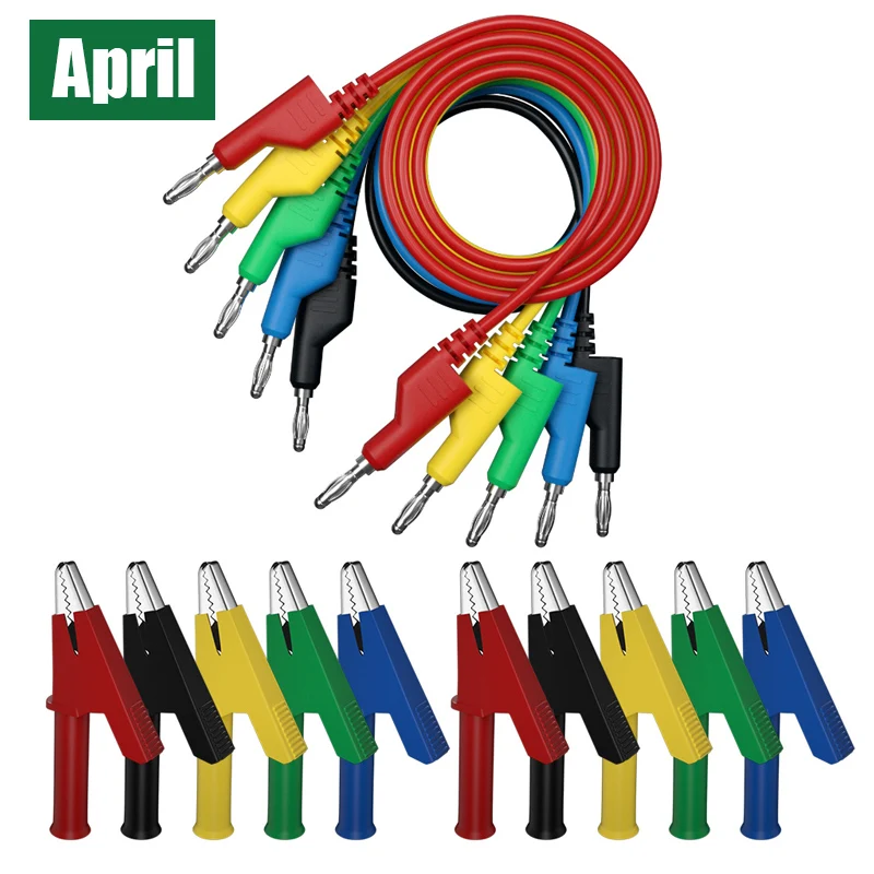15-teiliges Multimeter-Prüfleitungs-Set mit Krokodilklemmen Hochwertige Elektrische Prüfausrüstung