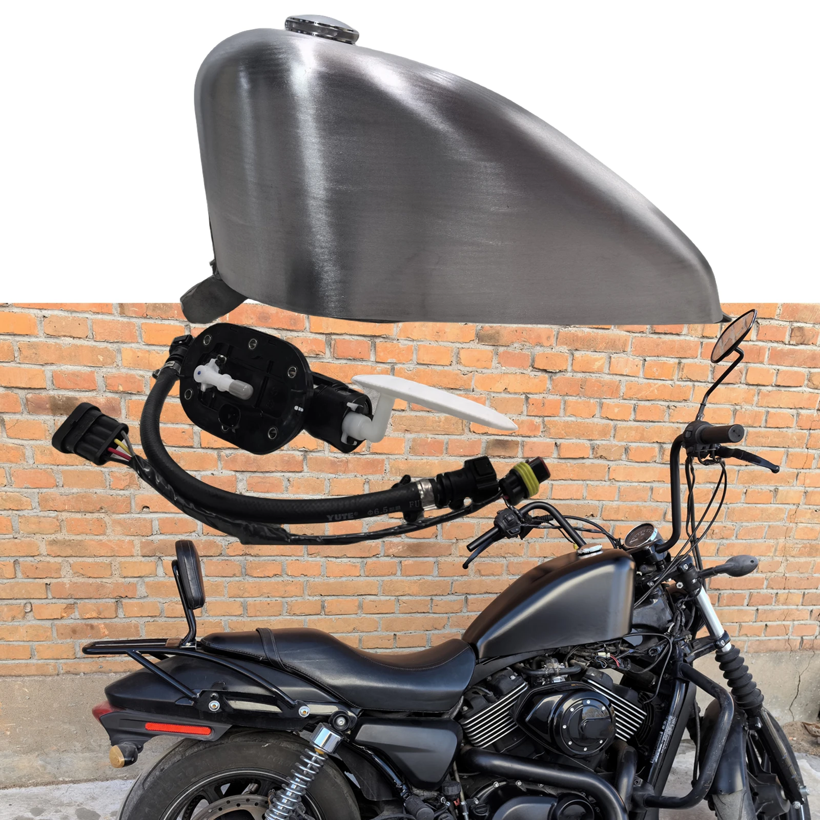 

12L Motorcycle Petrol Gas Fuel Tank For Harley-Davidson Street 750