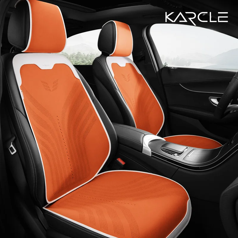 

High Quality Suede Cover Universal High-end Car Seat Cover Breathable Seat Anti-slip Luxury Car Protection Thin Suede Seat Cover