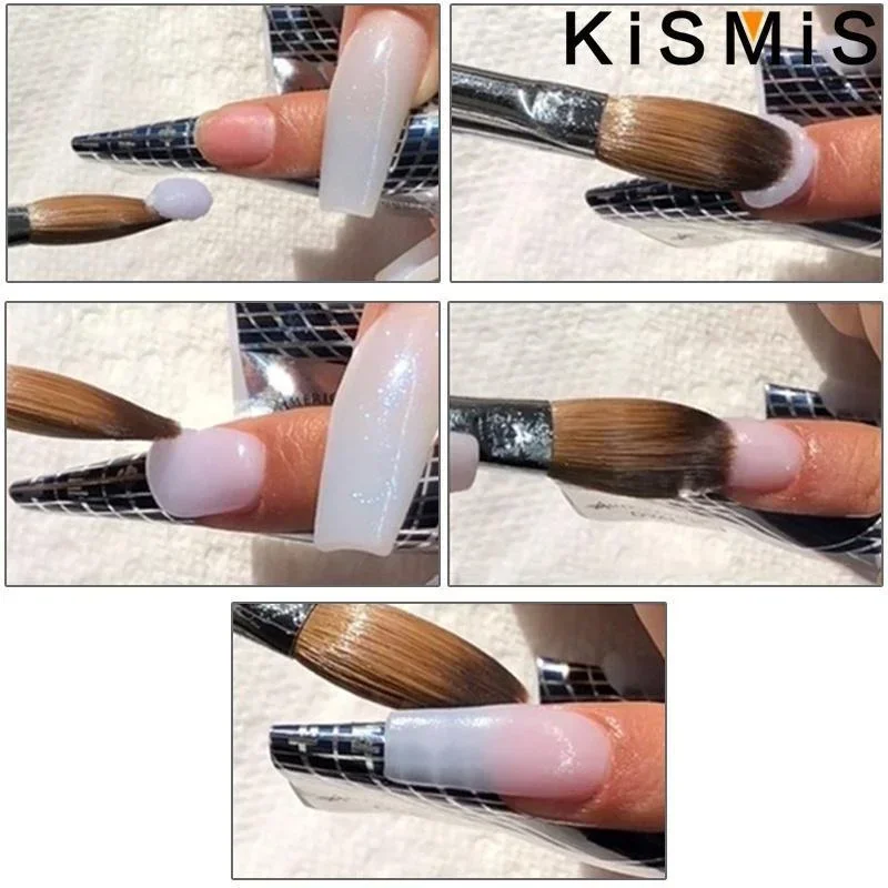 5 ชิ้น Professional อะคริลิคเล็บชุดแปรง UV เจลอะคริลิคเล็บ DIY เครื่องมือสําหรับเล็บ