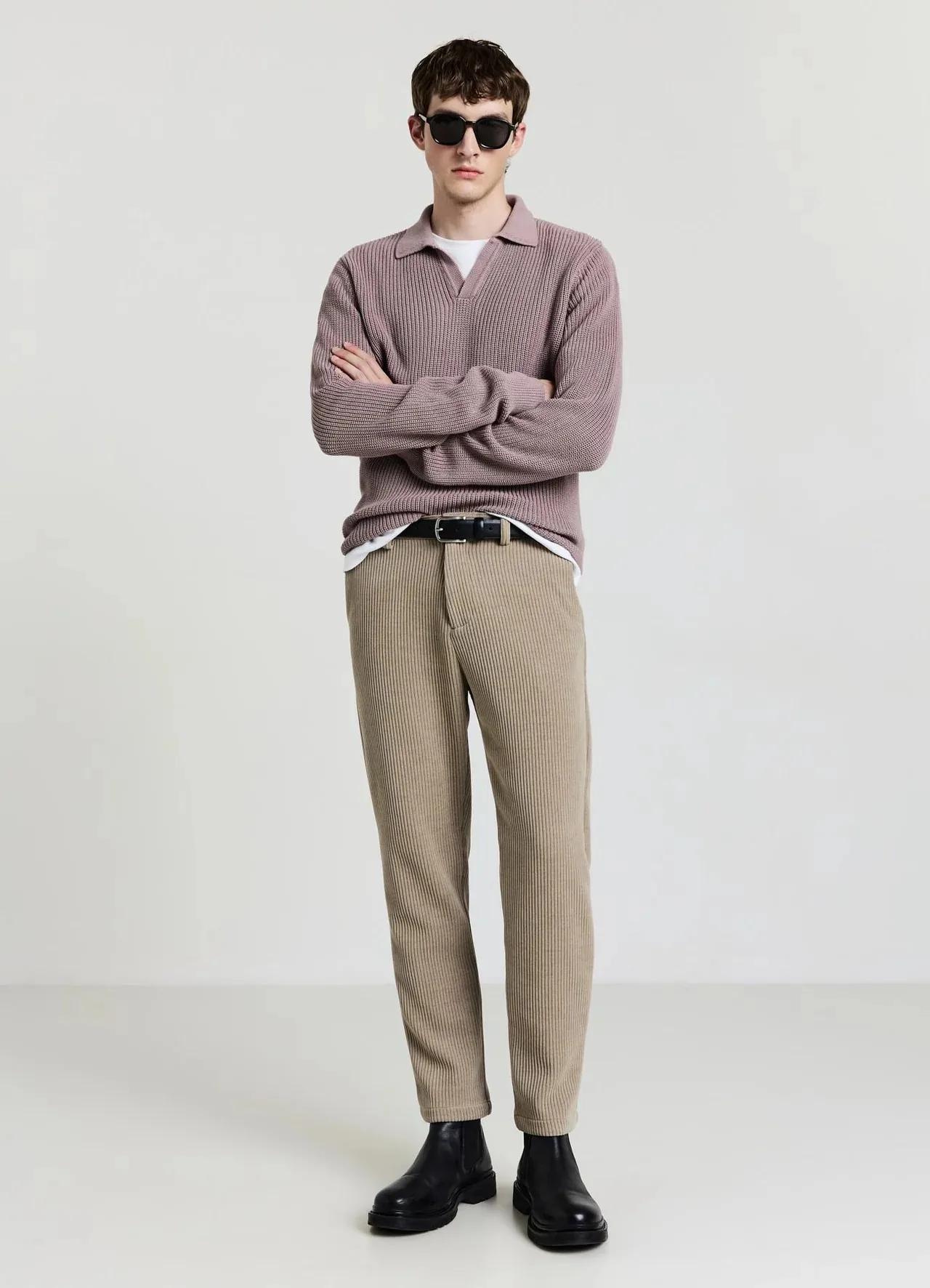 Luxury Corduroy Men's Pants Straight Leg Trousers Party Prom Customized Formal Casual Pants MP2613