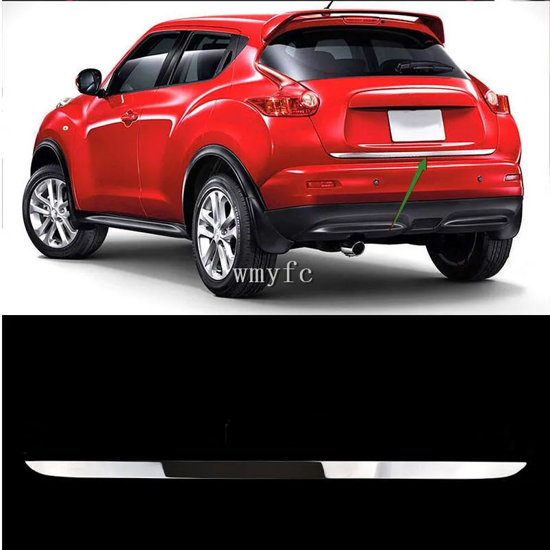 Tail Gate Cover Trim FOR Nissan JUKE 2011-2019 Chrome Rear Trunk Door Edge Molding Tailgate Strip Garnish Styling