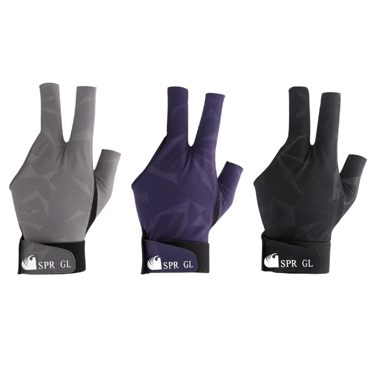 

Бильярдные перчатки с тремя пальцами, перчатки для левой руки, перчатки для снукера, износостойкие аксессуары для снукера, эластичные перчатки для спортивной практики